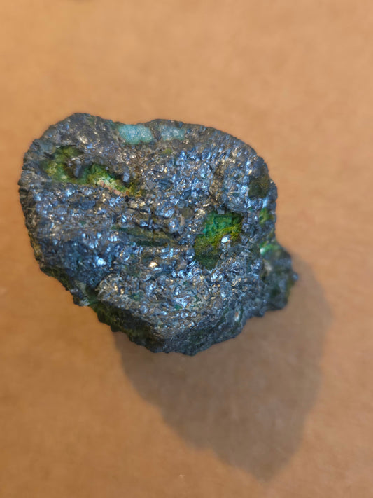 Jalpaite – 1" Green Crystal Specimen from La Mesa Chihuahua Mexico