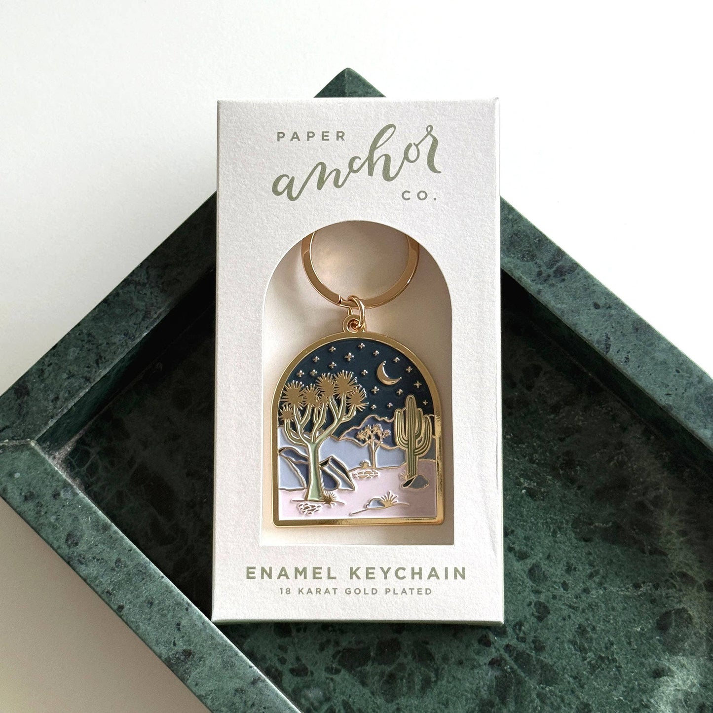 Moonlight Joshua Tree Keychain