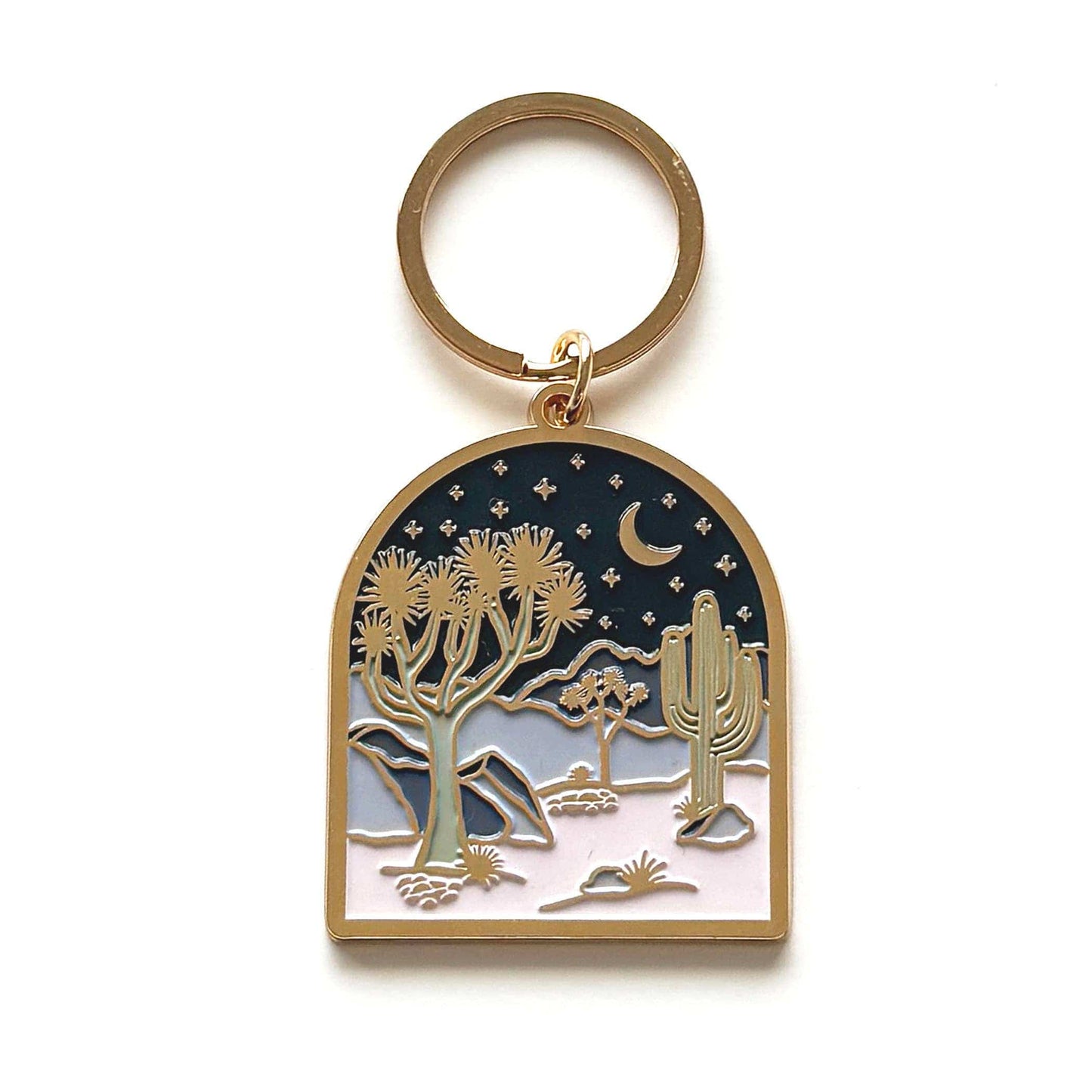 Moonlight Joshua Tree Keychain