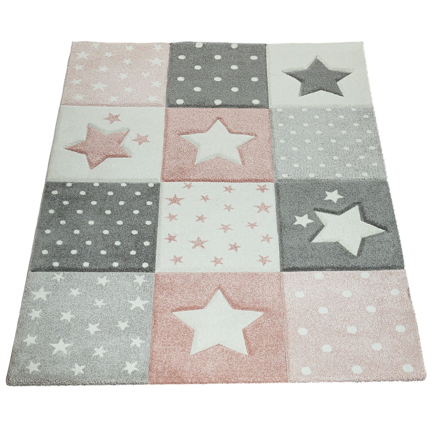 Cosmo Star Nursery Rug – Soft Kids Room Rug with Starry Design