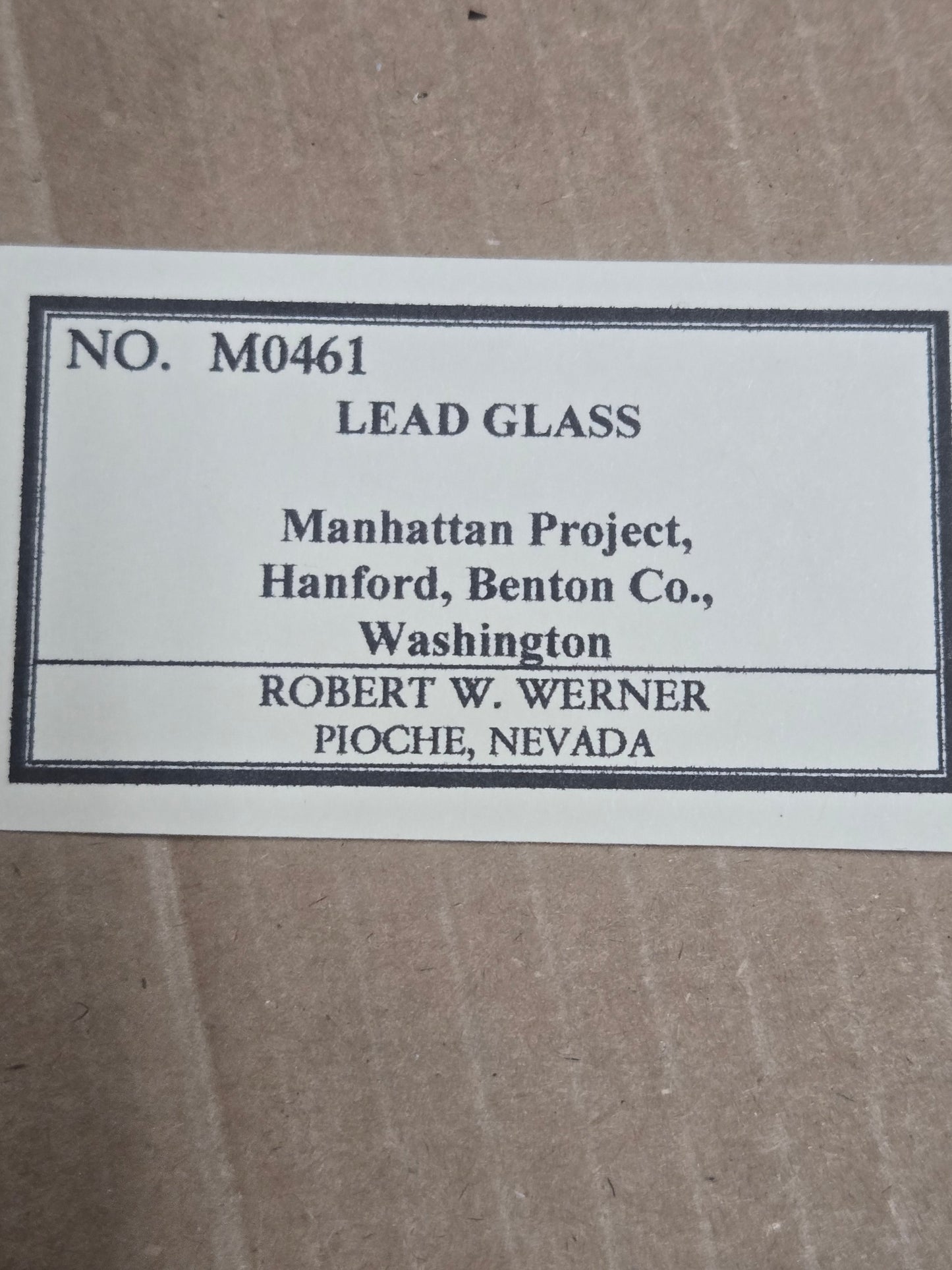 Lead glass