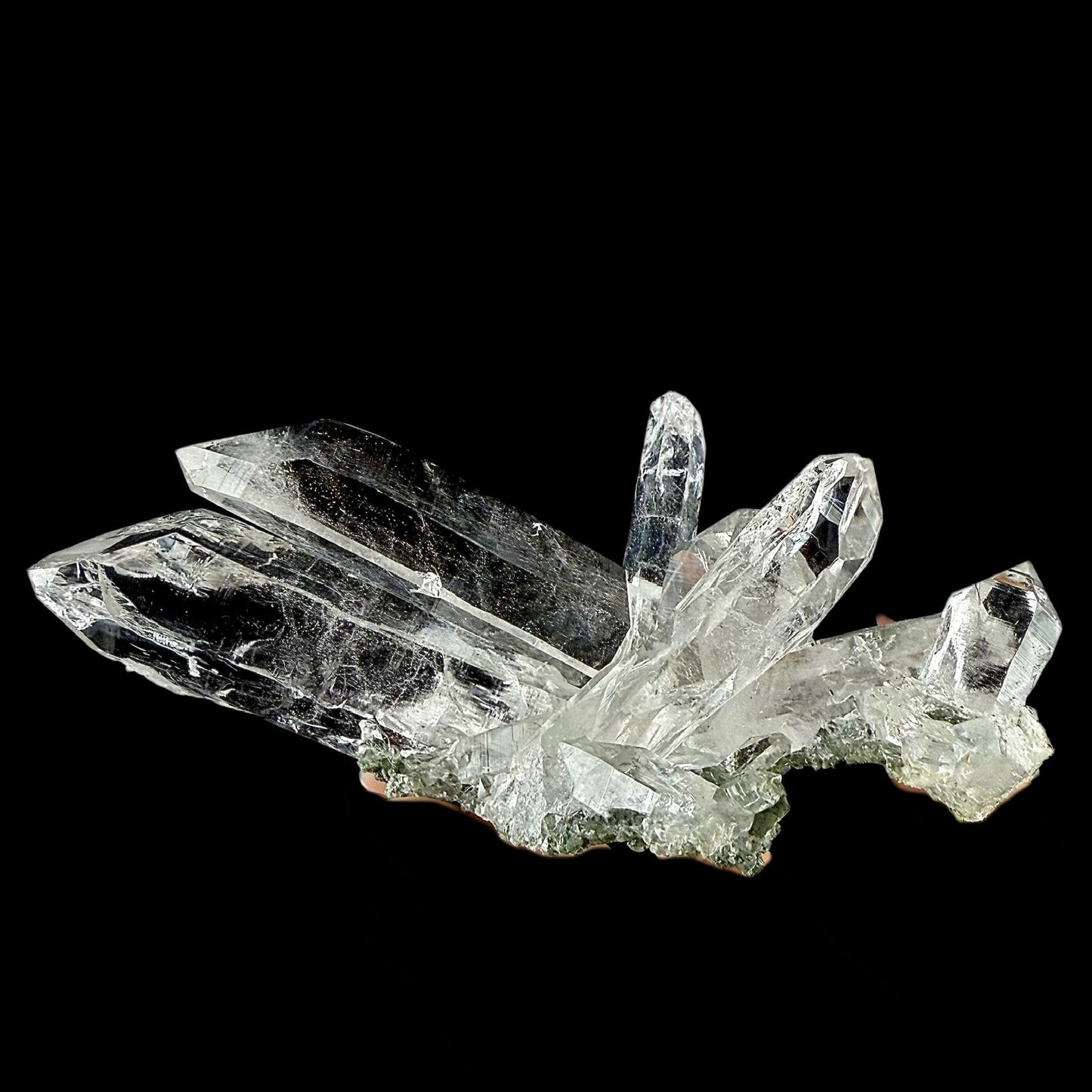 Lemurian Quartz on Chlorite Matrix | SELF STANDING | High Quality Mineral | Indian Mineral | Superb Minerals