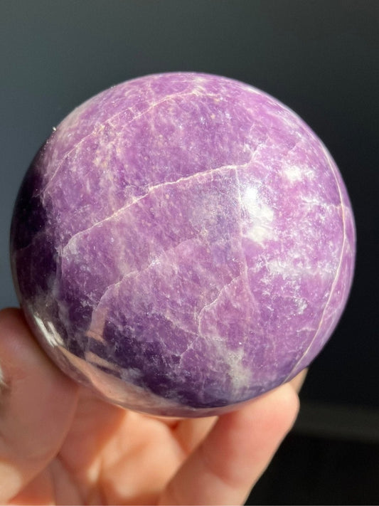 Lepidolite Sphere – 65mm