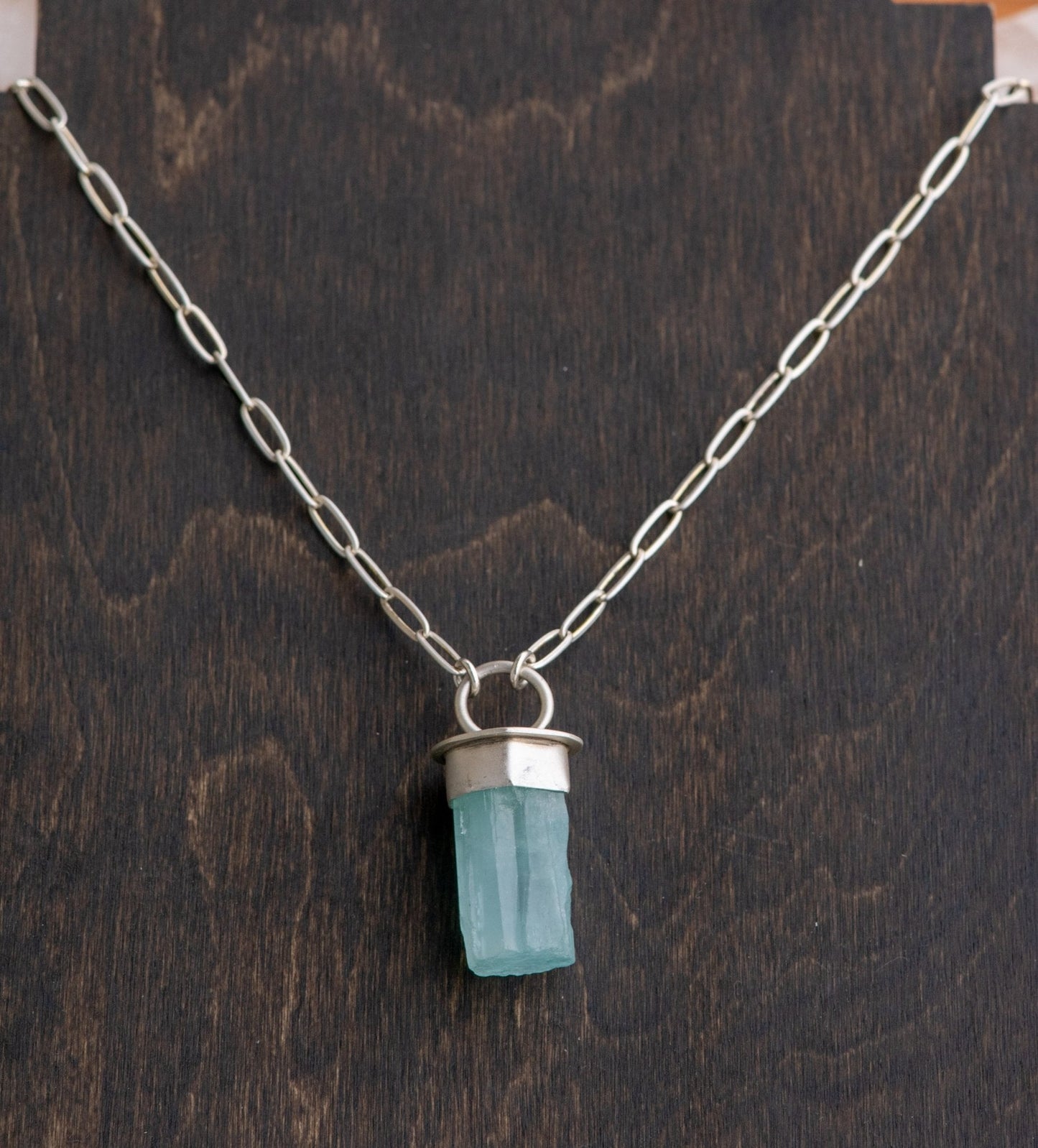 LIGHTED WAY AQUAMARINE NECKLACE