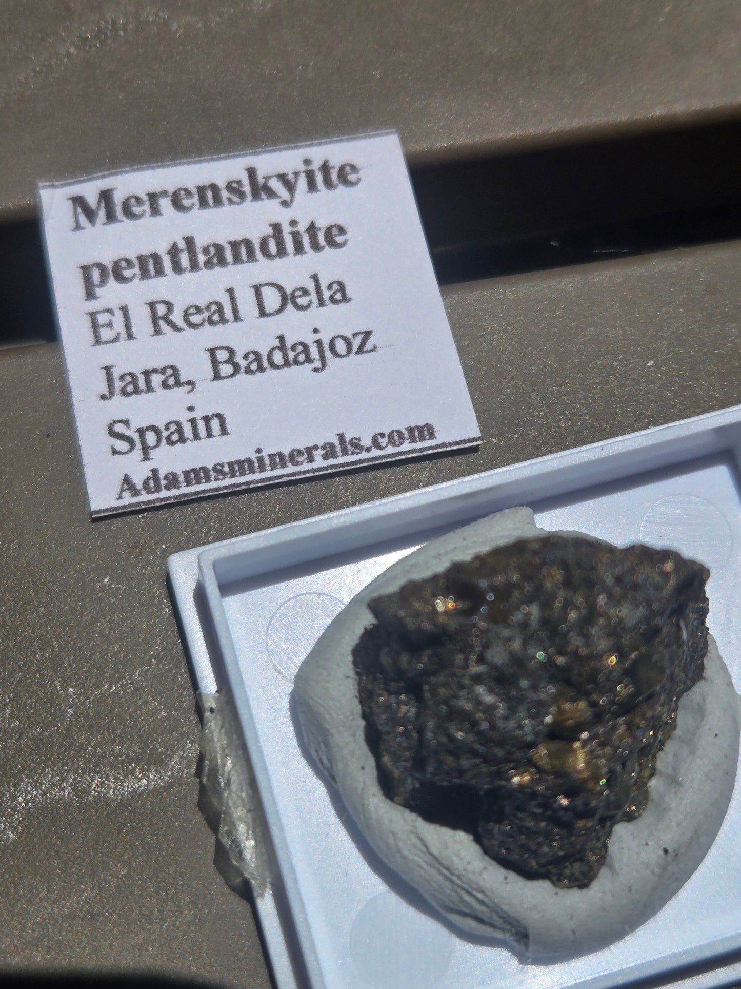 Merenskyite w pentlandite