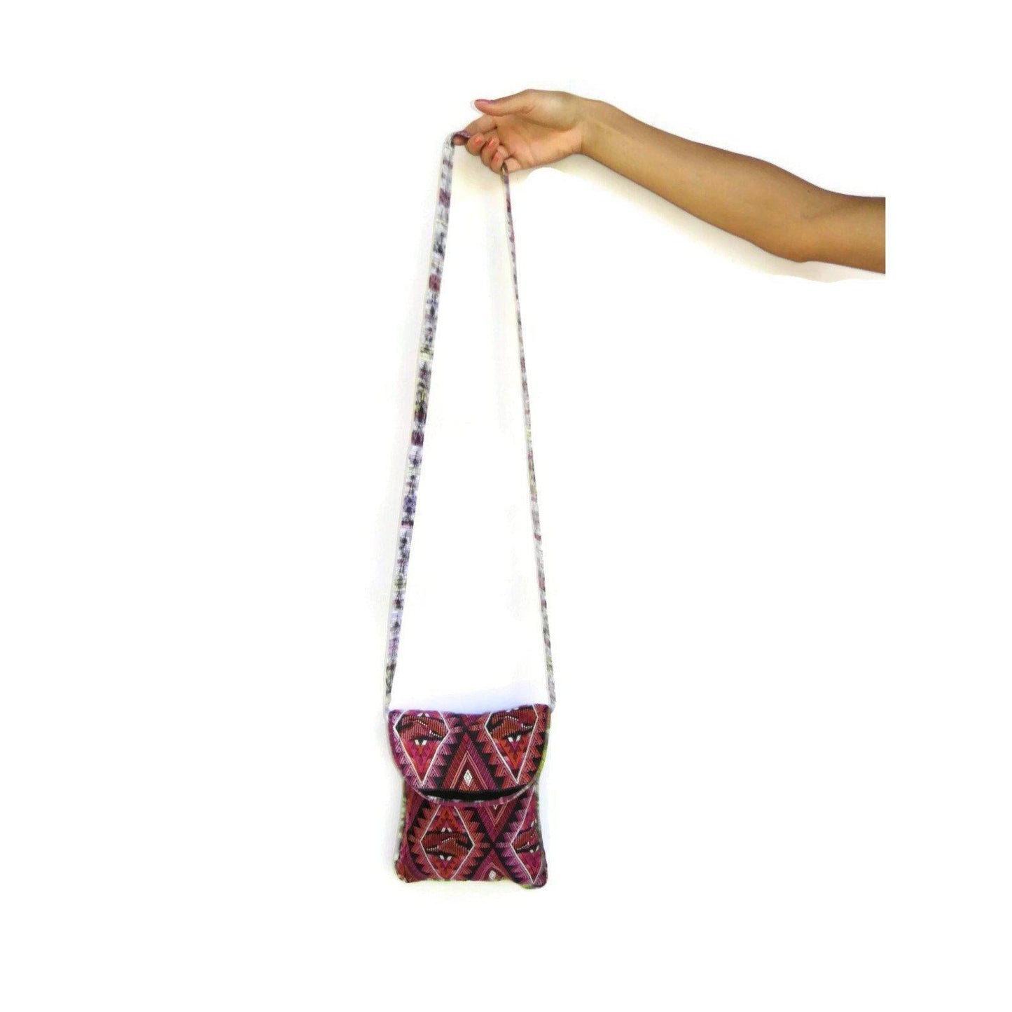 Messenger Up-cycled Huipil Crossbody One-of-a-Kind Bag - Guatemala