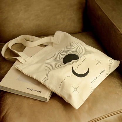 Sun & Moon Canvas Tote Bag
