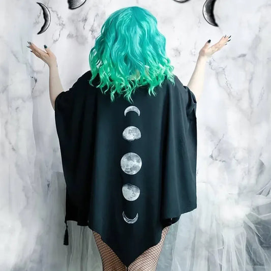 Moon Phase Gothic Tassel Cloak