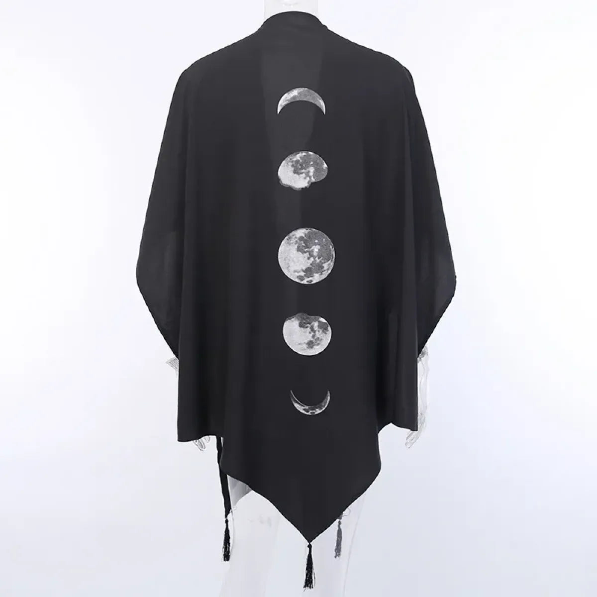 Moon Phase Gothic Tassel Cloak