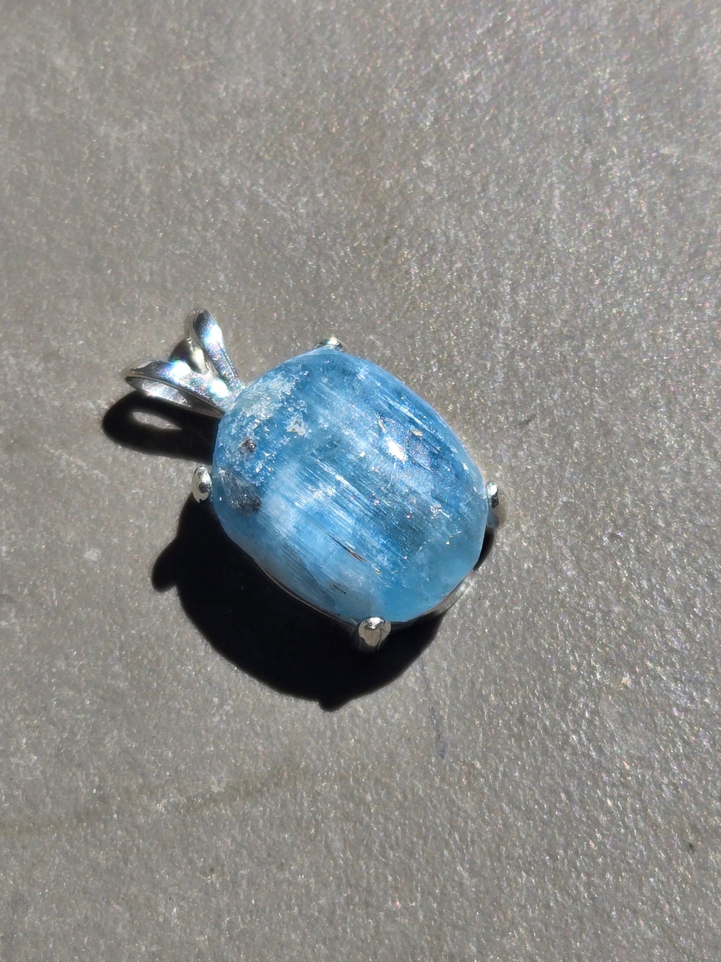Mount Antero Colorado Cat's Eye Aquamarine pendant