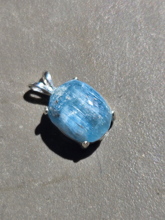 Mount Antero Colorado Cat's Eye Aquamarine pendant