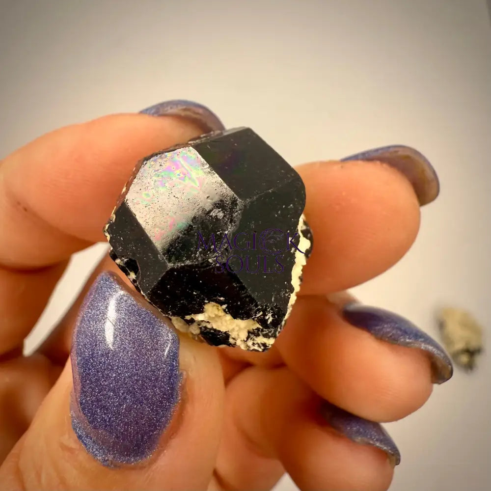 Natural Black Schorl Tourmaline & Smoky Quartz – Namibia