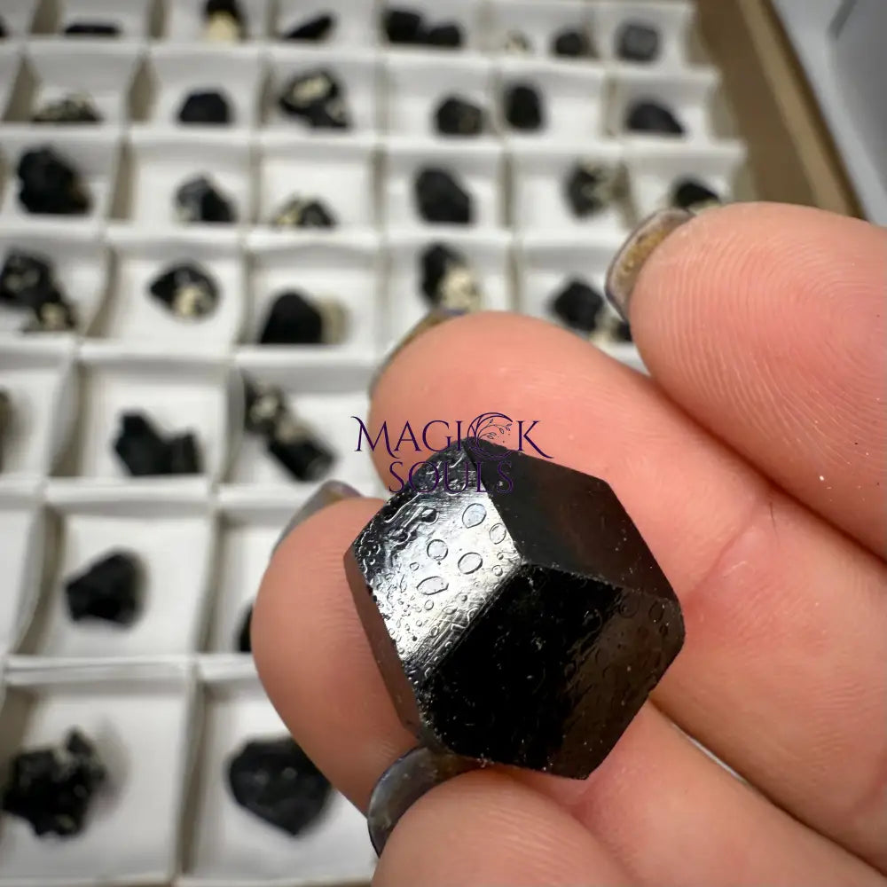 Natural Black Schorl Tourmaline & Smoky Quartz – Namibia