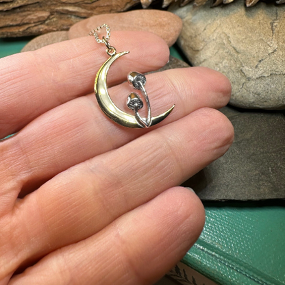Moonlit Mushroom Necklace
