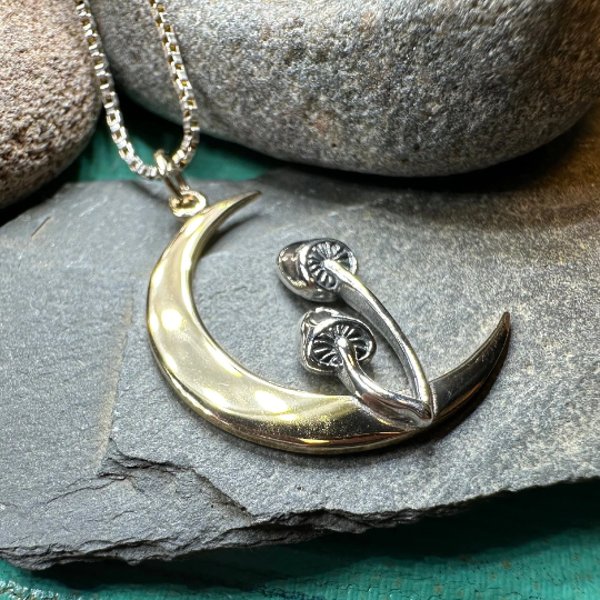 Moonlit Mushroom Necklace