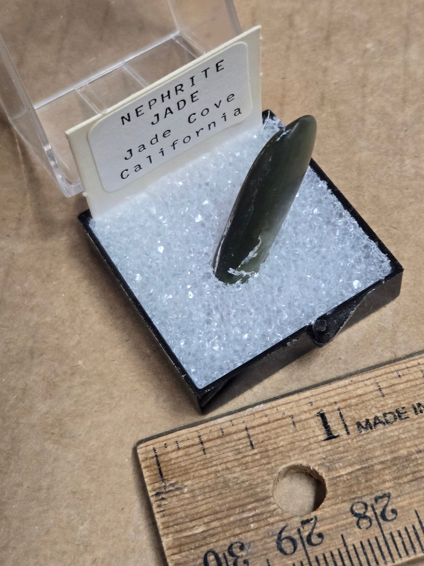 Nephrite Jade – 2 cm Polished Specimen, Ex-Arnold Mantyla Collection