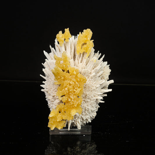 New Find Calcite Layer on Mordenite Natural Mineral Specimen # B 6787