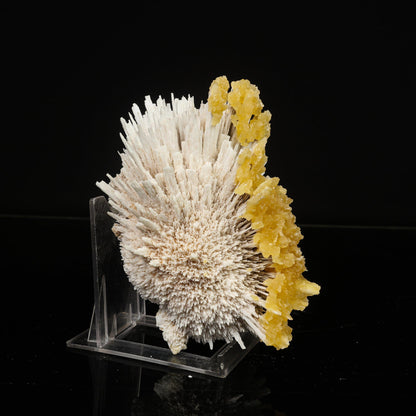 New Find Calcite Layer on Mordenite Natural Mineral Specimen # B 6787