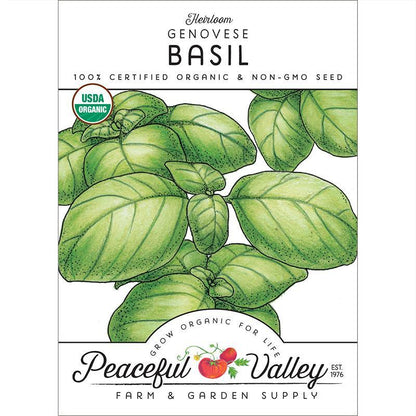 Basil Seeds, Genovese  (Organic)