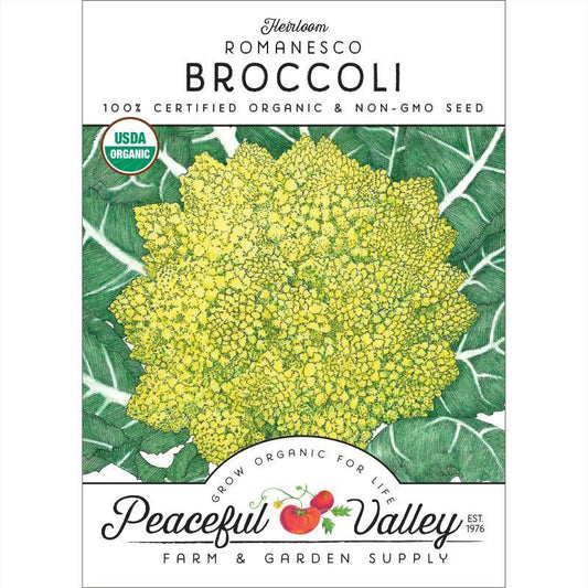 Broccoli Seeds, Romanesco (Organic)