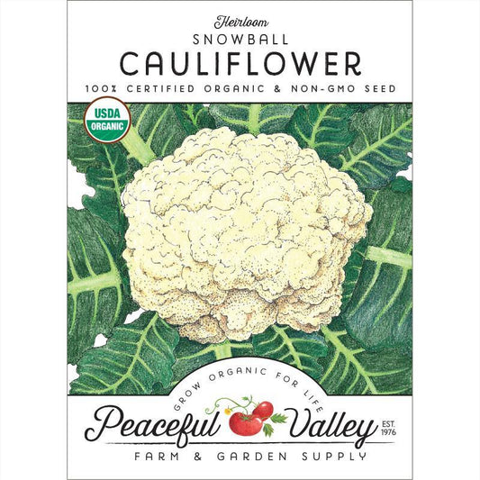 Cauliflower Seeds (Organic) Snowball