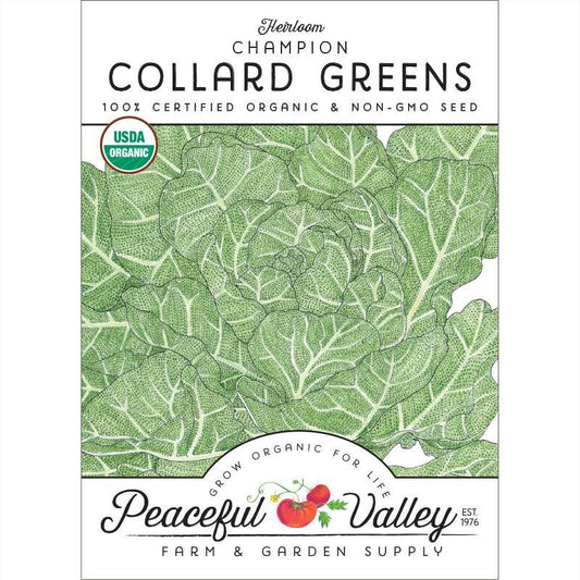 Collard Green, Champion, Seeds (Organic)