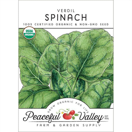 Spinach, Verdil, Seeds (Organic)