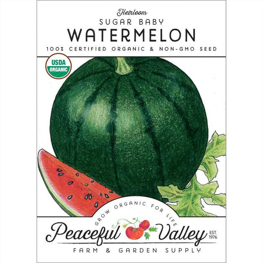 Watermelon Seeds (Organic), Sugar Baby