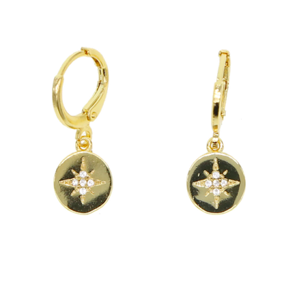 North Star Mini Hoop Earrings