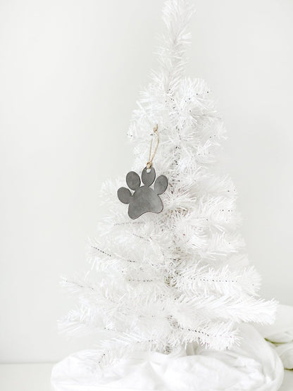 Paw Print Christmas Ornament