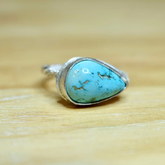 Pear Shaped Ring with Turquoise