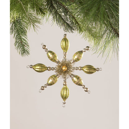 Peridot Starburst Ornament by Bethany Lowe Designs