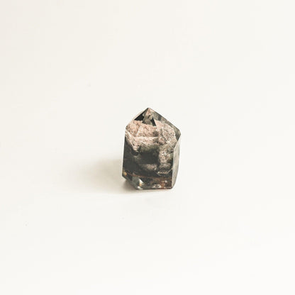 Hematite Phantom Quartz Crystal Tower | Short