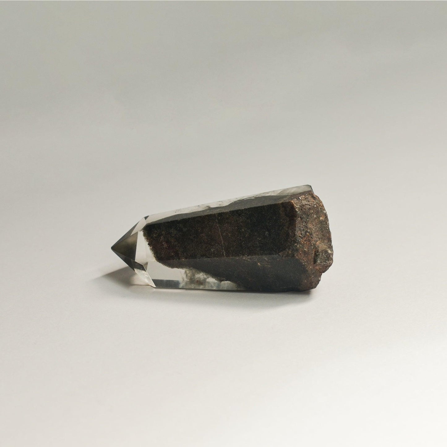 Hematite Phantom Quartz Crystal Tower | Tall
