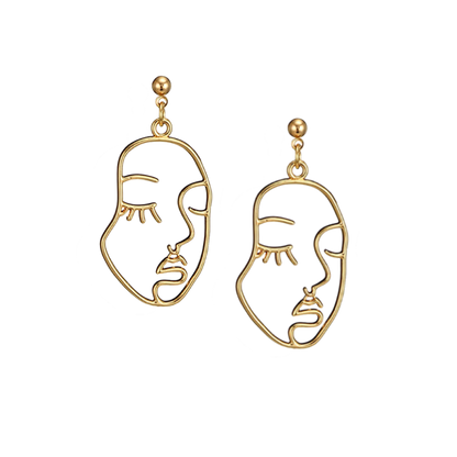 Picasso Face Earrings