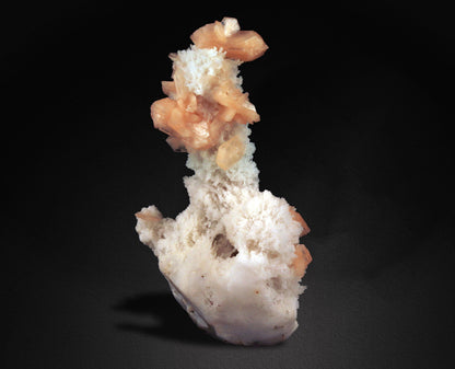 Pink Stilbite Crystals on Chalcedony #W41