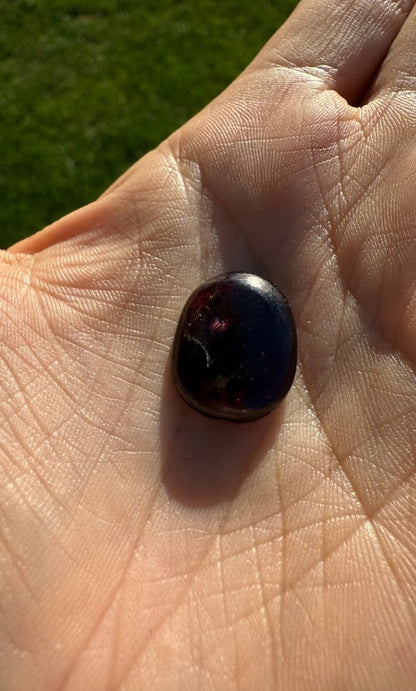 Polished Rhodolite Garnet Cabochon| Deep Pink Garnet Crystal | Root & Heart Chakra Stone | Crystal for Passion & Creativity | Jewelry Making Gem