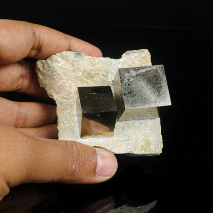 Pyrite Cube from Spain Natural Mineral Specimen # B 7003