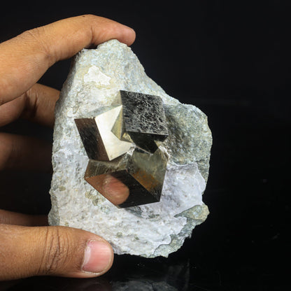 Pyrite Cube from Spain Natural Mineral Specimen # B 7010