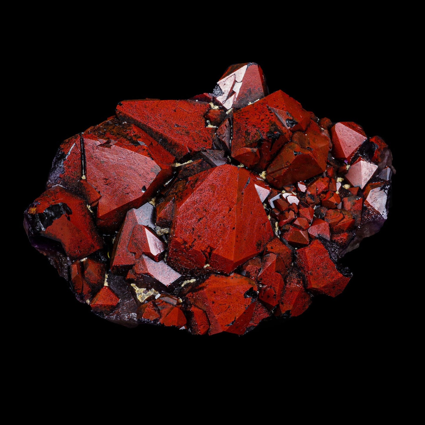 Rare Alien Amethyst with Red Hematite Natural Mineral Specimen # B 6949