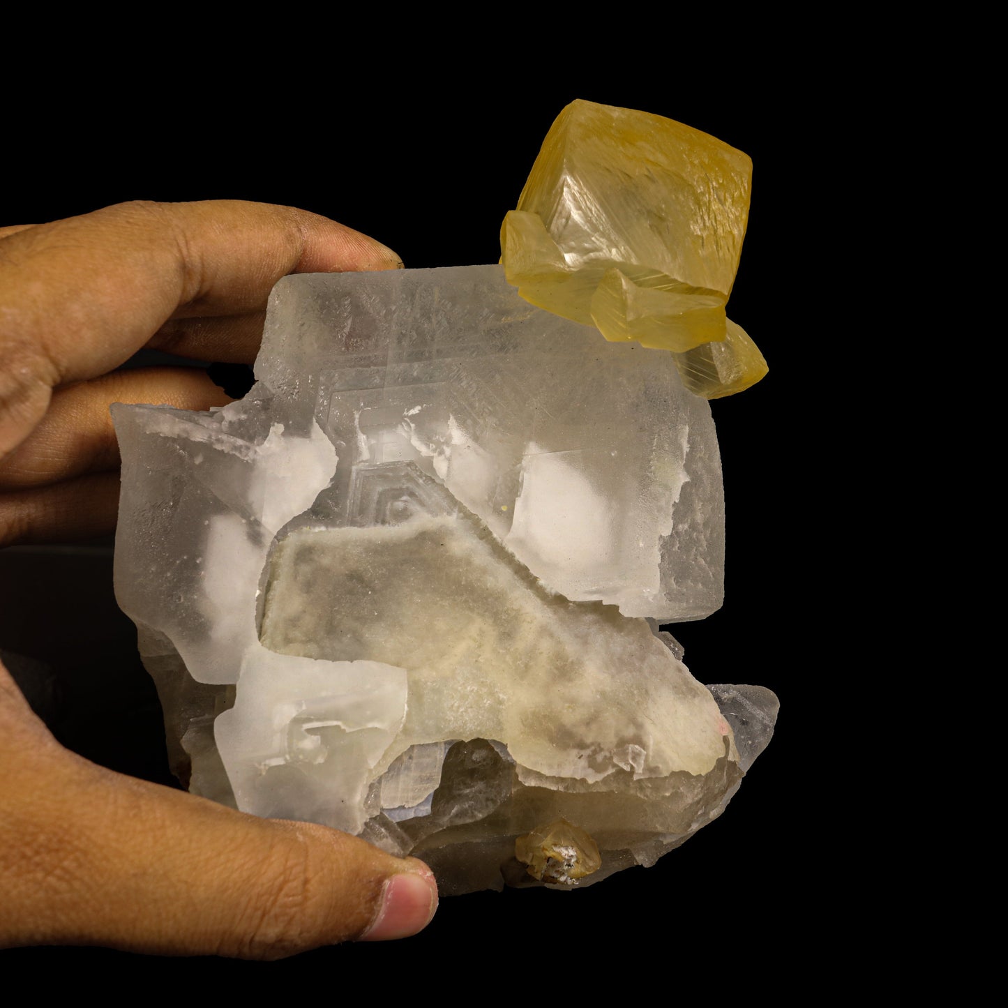 Rare Calcite on Barite Natural Mineral Specimen # B 6905 (USA)