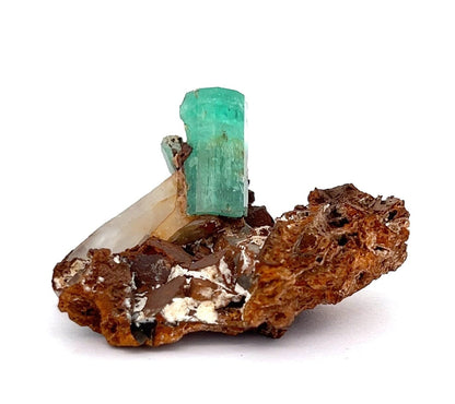 Rare Deep green Emeralds Natural Mineral Specimen Museum # B 6825