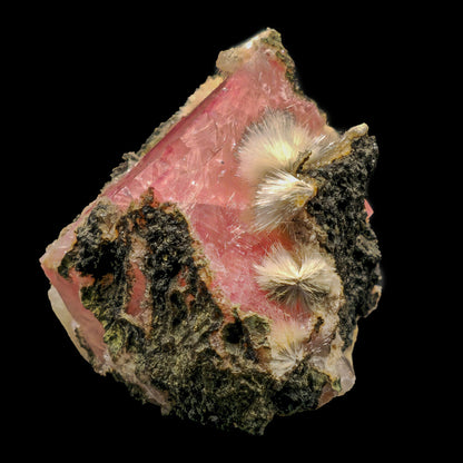 Rare Huge Calcite with Mesolite And Heulandite Natural Mineral Specimen.  # GG7