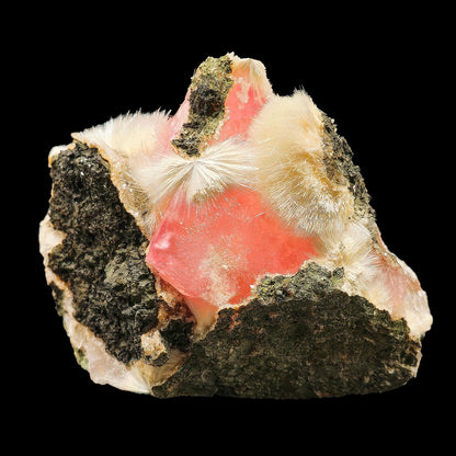 Rare Huge Calcite with Mesolite And Heulandite Natural Mineral Specimen.  # GG7