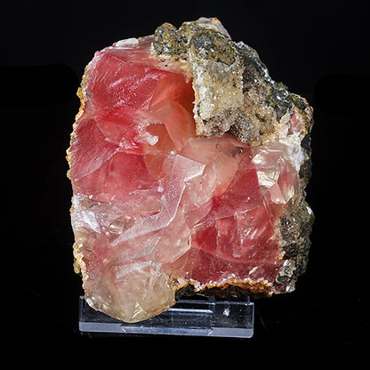 Rare Huge Moldy Raspberry Calcite with Mesolite Natural Mineral Specimen.  # 7042
