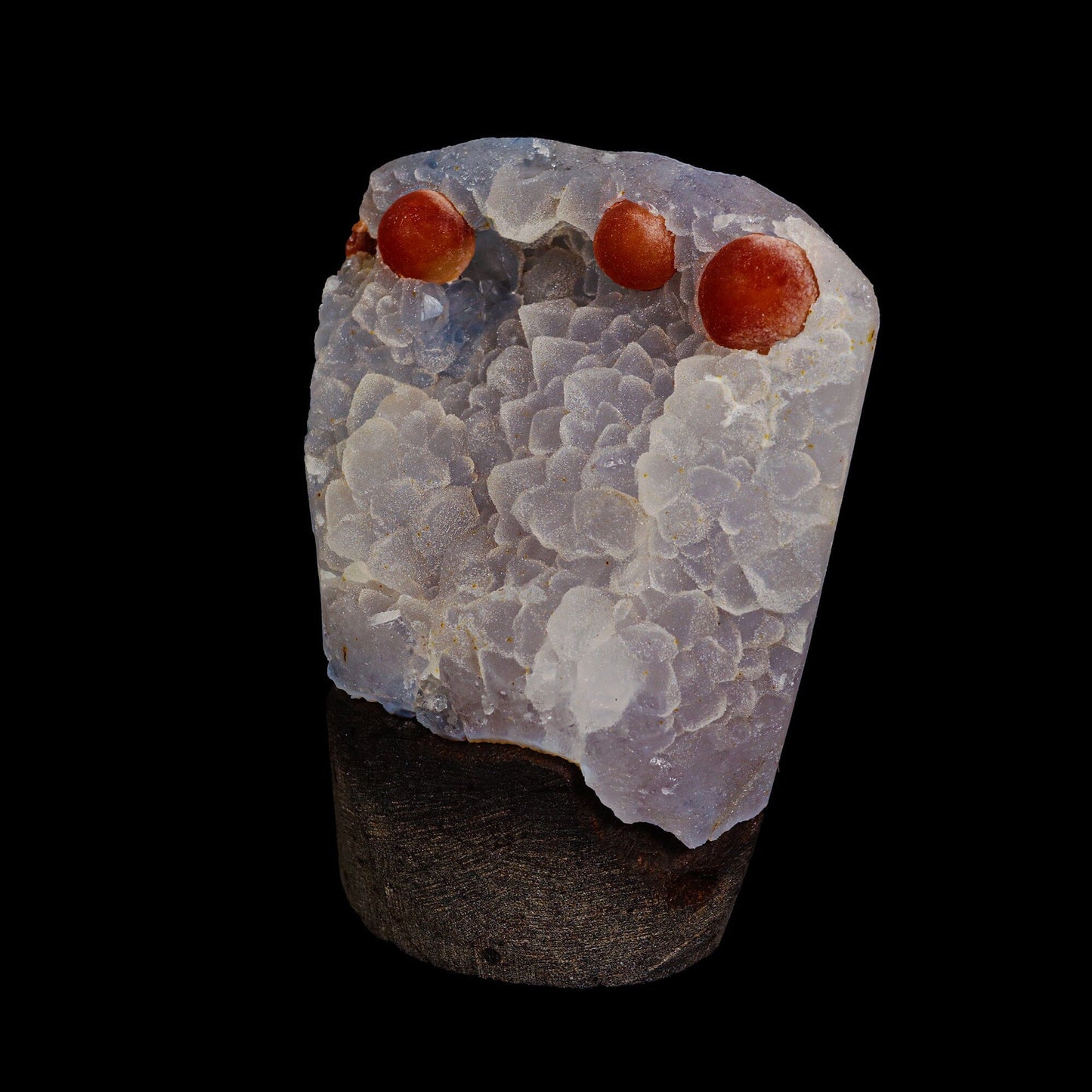 Rare Red Botryoidal Fluorites Natural mineral Specimen # B 6976