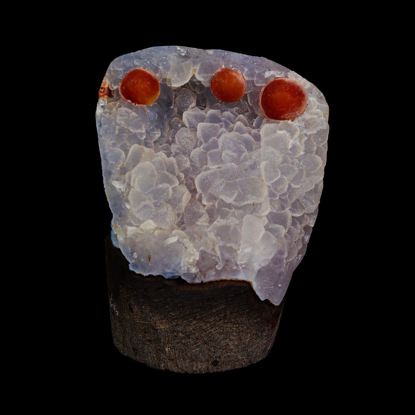 Rare Red Botryoidal Fluorites Natural mineral Specimen # B 6976