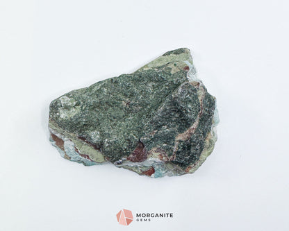 Raw Larimar with One Polished Side No. 18 | Rare Stone of Atlantis Crystal from the Dominican Republic for Emotional Healing & Calm Communication