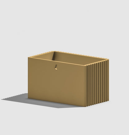 Ribbed Wall Planter, Rectangle