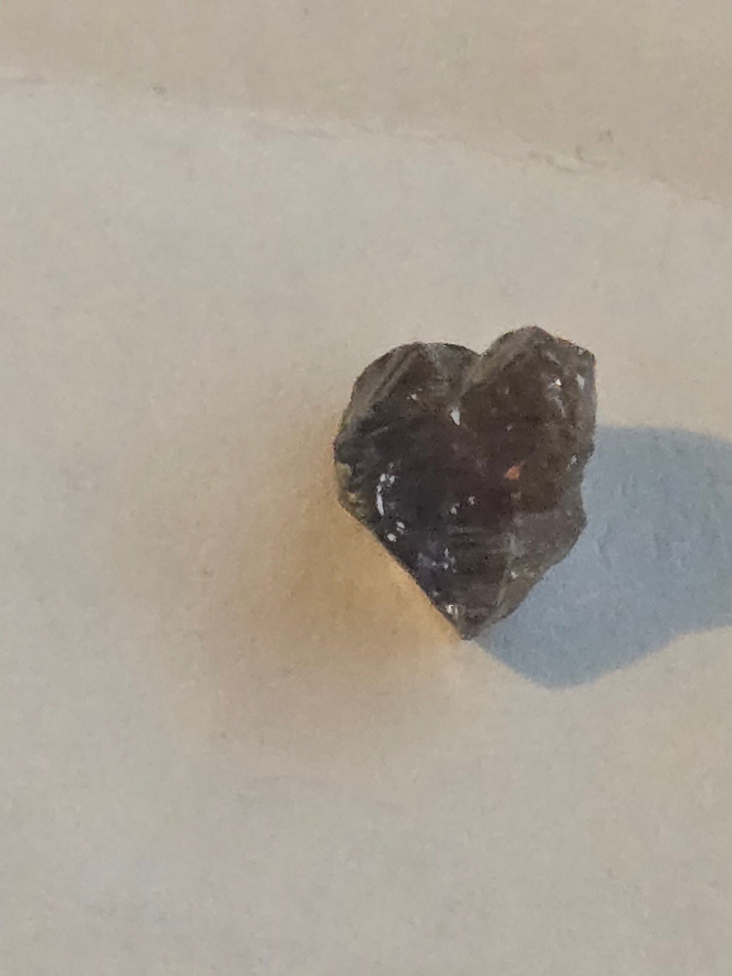 Red Brown Heart Shaped Diamond crystal